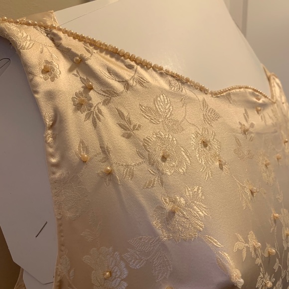 Vintage 1961 Handmade Wedding Dress w/veil sz 6-8 - Picture 7 of 16